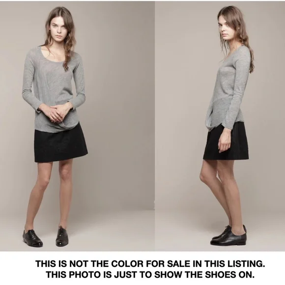 DIEPPA RESTREPO Joe Patent Leather Silver/Black Oxfords Brogues Women - Picture 3 of 15